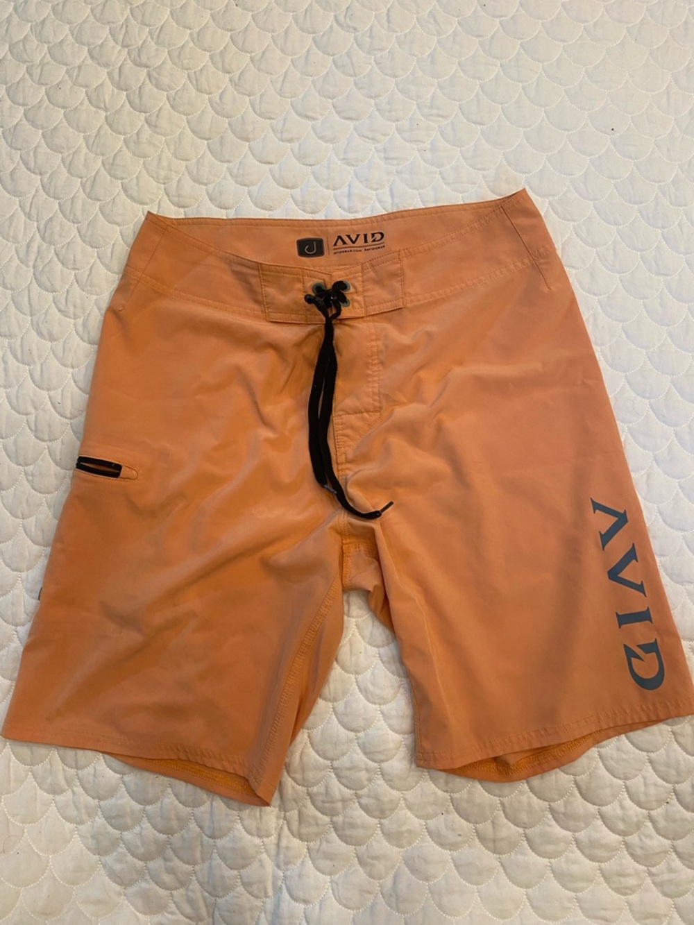 Avid Peach Colored Men’s Boardshorts Swim Trunks Size 30
